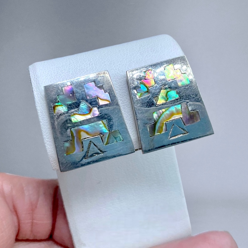 🌺Vintage Taxco Sterling Earrings